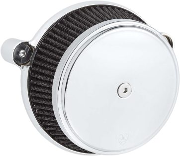 AIR FILTER KIT BIG SUCKER STAGE 1 STEEL M8  CHROME