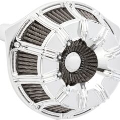 AIR CLEANER KIT INVERTED BIG SUCKER 10-GAUGE CHROME