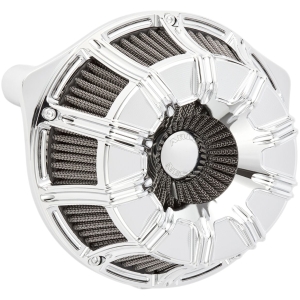 AIR CLEANER KIT INVERTED BIG SUCKER 10-GAUGE CHROME