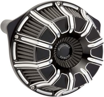 AIR CLEANER KIT INVERTED BIG SUCKER 10-GAUGE BLACK