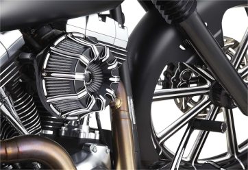 AIR CLEANER KIT INVERTED BIG SUCKER 10-GAUGE BLACK - Bild 3