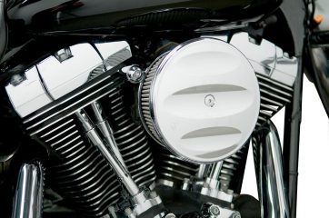 AIR FILTER COVER FOR STAGE 1 SCALLOPED CHOME - Bild 2