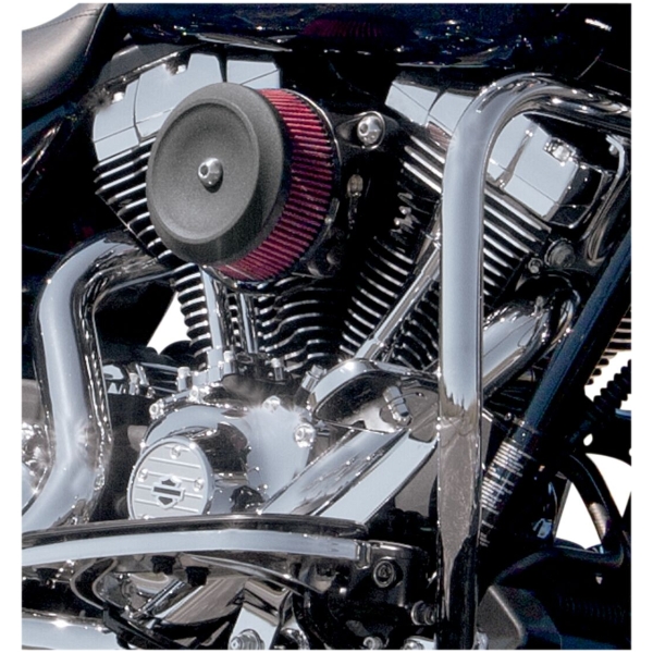 AIR CLEANER COVER STEALTH BOBBER DISHED BLACK - Bild 2