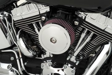 AIR CLEANER COVER STEALTH BOBBER DOMED CHROME - Bild 3