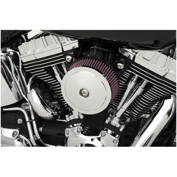 AIR CLEANER COVER STEALTH BOBBER DOMED CHROME - Bild 3