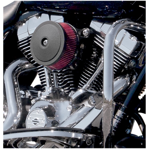 AIR CLEANER COVER STEALTH BOBBER DOMED BLACK - Bild 2