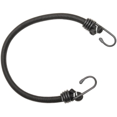 BUNGEE CORD 2 HOOKS 18" BLACK