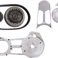 OPEN BELT DRIVE KIT POLISHED 2-3/4''