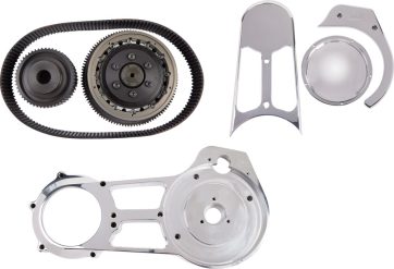 OPEN BELT DRIVE KIT POLISHED 2-3/4''