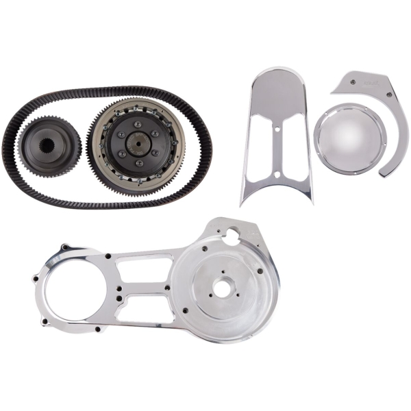 OPEN BELT DRIVE KIT POLISHED 2-3/4''