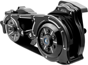 2” OPEN BELT DRIVE KITS WITH 2-PIECE MOTOR PLATE BLACK