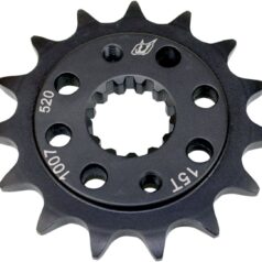 DRIVEN RACING FRONT SPROCKET (1007)/ 15 TEETH / PITCH 520 / STEEL / BLACK / KAWA/SUZUKI/TRIUMPH