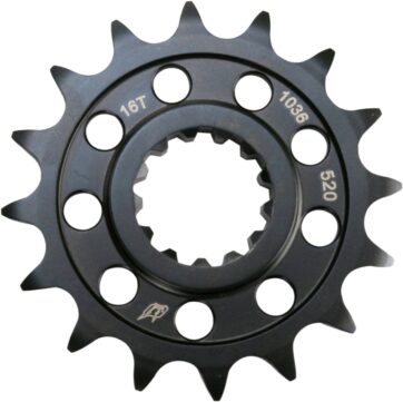 DRIVEN RACING FRONT SPROCKET (1036)/ 16 TEETH / PITCH 520 / STEEL / BLACK / YAMAHA