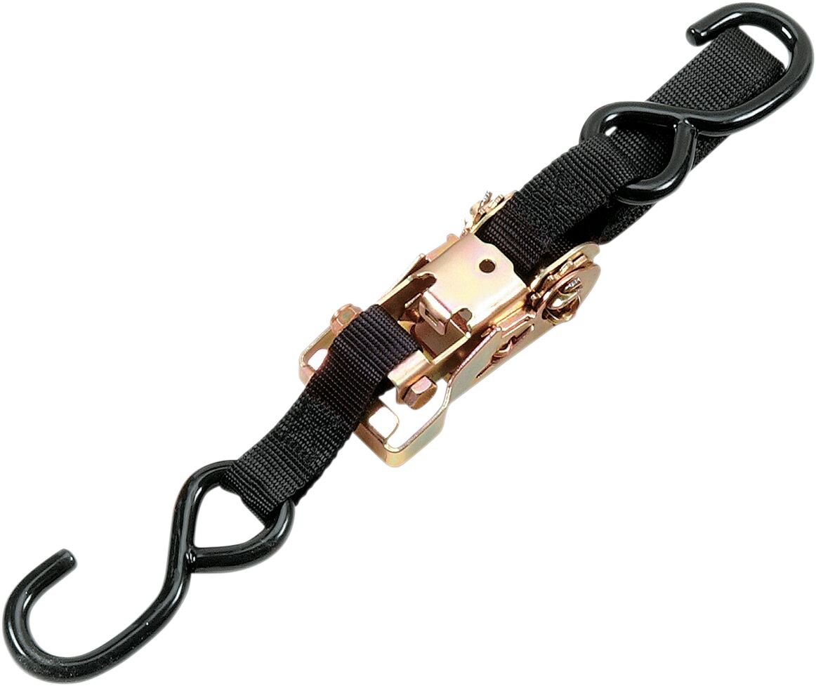 HEAVY-DUTY RATCHETING TIE-DOWN WITH BUILT-IN ASSIST BLACK