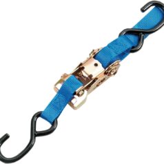 HEAVY-DUTY RATCHETING TIE-DOWN WITH BUILT-IN ASSIST BLUE
