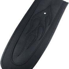 FENDER PROTECTOR FENDER SKINS REAR FLAME STITCH VINYL BLACK