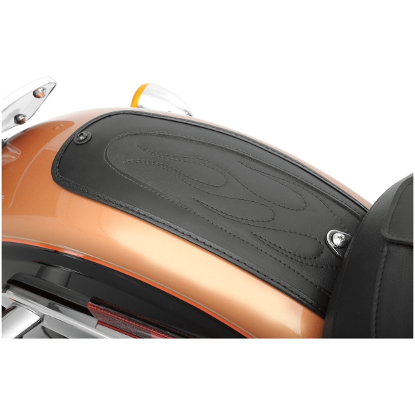 FENDER PROTECTOR FENDER SKINS REAR FLAME STITCH VINYL BLACK - Bild 2