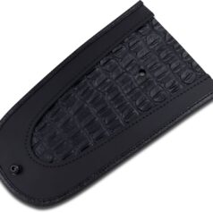 FENDER PROTECTOR FENDER SKINS REAR GATOR LEATHER BLACK