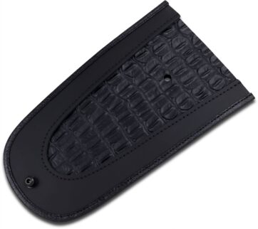 FENDER PROTECTOR FENDER SKINS REAR GATOR LEATHER BLACK