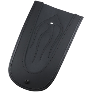 FENDER PROTECTOR FENDER SKINS REAR FLAME STITCH VINYL BLACK