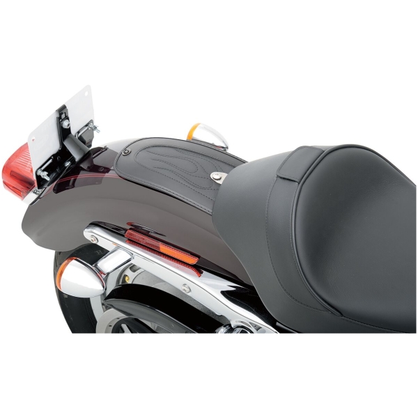 FENDER PROTECTOR FENDER SKINS REAR FLAME STITCH VINYL BLACK - Bild 2