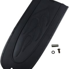 FENDER PROTECTOR FENDER SKINS REAR FLAME STITCH VINYL BLACK