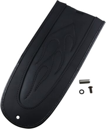 FENDER PROTECTOR FENDER SKINS REAR FLAME STITCH VINYL BLACK