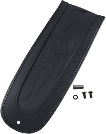 FENDER PROTECTOR FENDER SKINS REAR FLAME STITCH VINYL BLACK