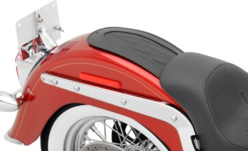 FENDER PROTECTOR FENDER SKINS REAR FLAME STITCH VINYL BLACK - Bild 2