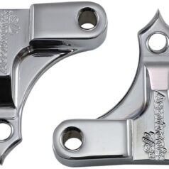 ACCUTRONIX FENDER SPACER CUSTOM HOT LEGS TRIBAL 49MM 7/8" CHROME