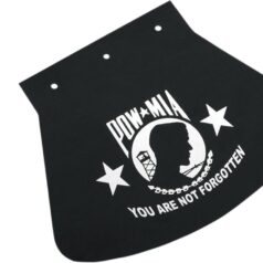MUD FLAP POW-MIA RUBBER WHITE