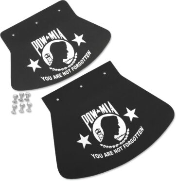 MUD FLAP POW-MIA RUBBER WHITE - Bild 2