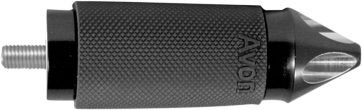 SHIFTER/BRAKE PEG CUSTOM CONTOUR SPIKE BLACK