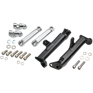 Frame Mounted Adjustable Highway Peg Mount - Chrome