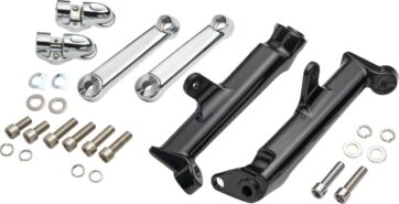Frame Mounted Adjustable Highway Peg Mount - Chrome