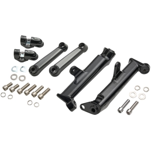 Frame Mounted Adjustable Highway Peg Mount - Black
