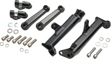 Frame Mounted Adjustable Highway Peg Mount - Black