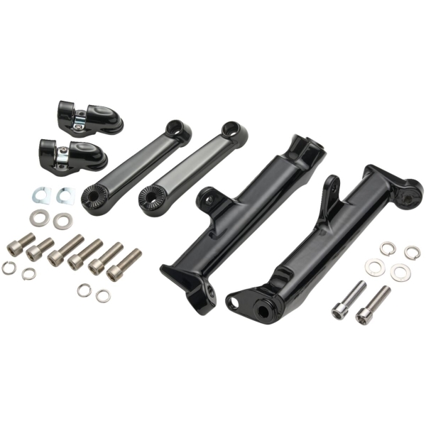 Frame Mounted Adjustable Highway Peg Mount - Black