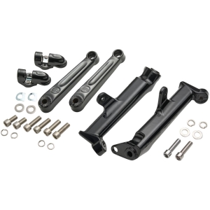 Frame Mounted Adjustable Highway Peg Mount - Black - Extended