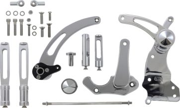 ACCUTRONIX FORWARD CONTROLS SLOTTED STANDARD CHROME