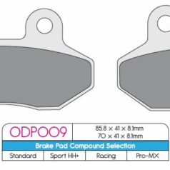 BRAKE PAD ODP ORGANIC