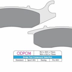 BRAKE PAD ODP SCOOTER ORGANIC COMPOUND ASBESTOS FREE