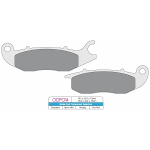 BRAKE PAD ODP SCOOTER ORGANIC COMPOUND ASBESTOS FREE