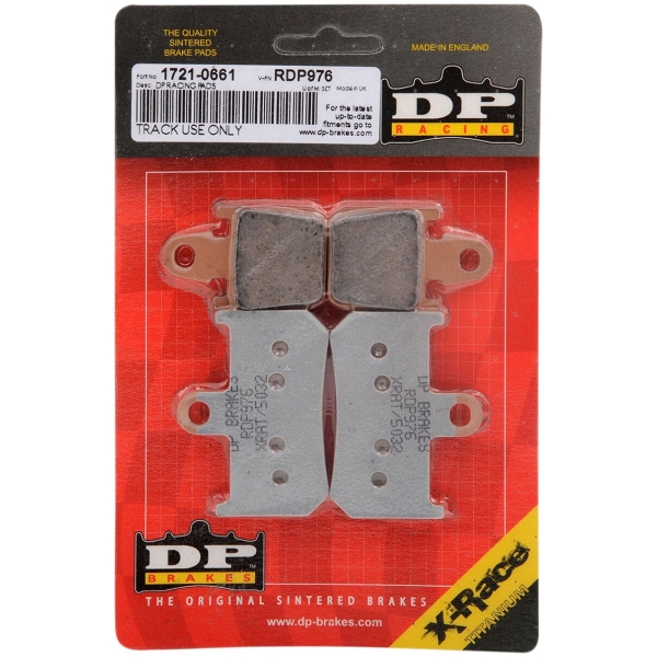 BRAKE PAD RDP X-RACE TITANIUM HIGH FRICTION ROAD-RACING - Bild 2