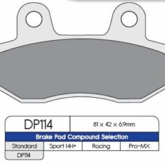 BRAKE PAD DP SINTERED REPLACEMENT STREET TOURING OFF-ROAD/ATV