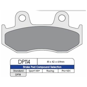 BRAKE PAD DP SINTERED REPLACEMENT STREET TOURING OFF-ROAD/ATV
