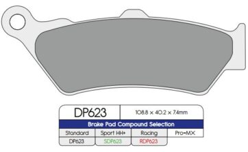 BRAKE PAD RDP X-RACE TITANIUM