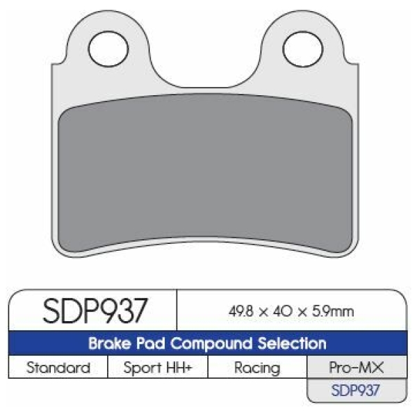 BRAKE PAD SDP PRO MX SINTERED