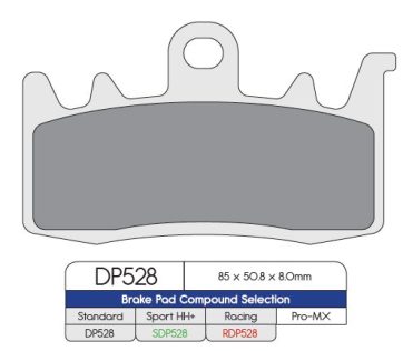 BRAKE PAD DP SINTERED REPLACEMENT STREET TOURING OFF-ROAD/ATV