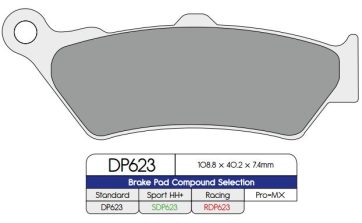 BRAKE PAD SDP SPORT HH+ HIGH FRICTION STREET